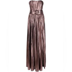 Retrofete Jaden Strapless Belted Gown